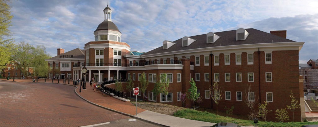 Baker University Center top floor entrance at Ohio University in Athens, Ohio